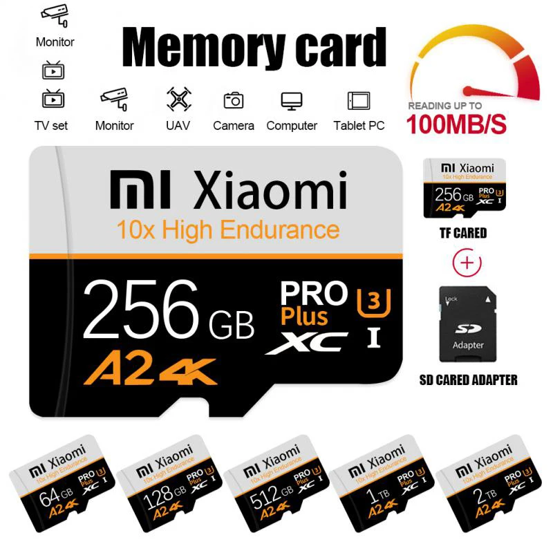 Accessori 2 Tb 1 Tb 512 Mini Tf Sd Card 256 128 64 Cartao De Memoria Fotocamere Dron High Ssd Per Xiaomi Speaker Muslimah