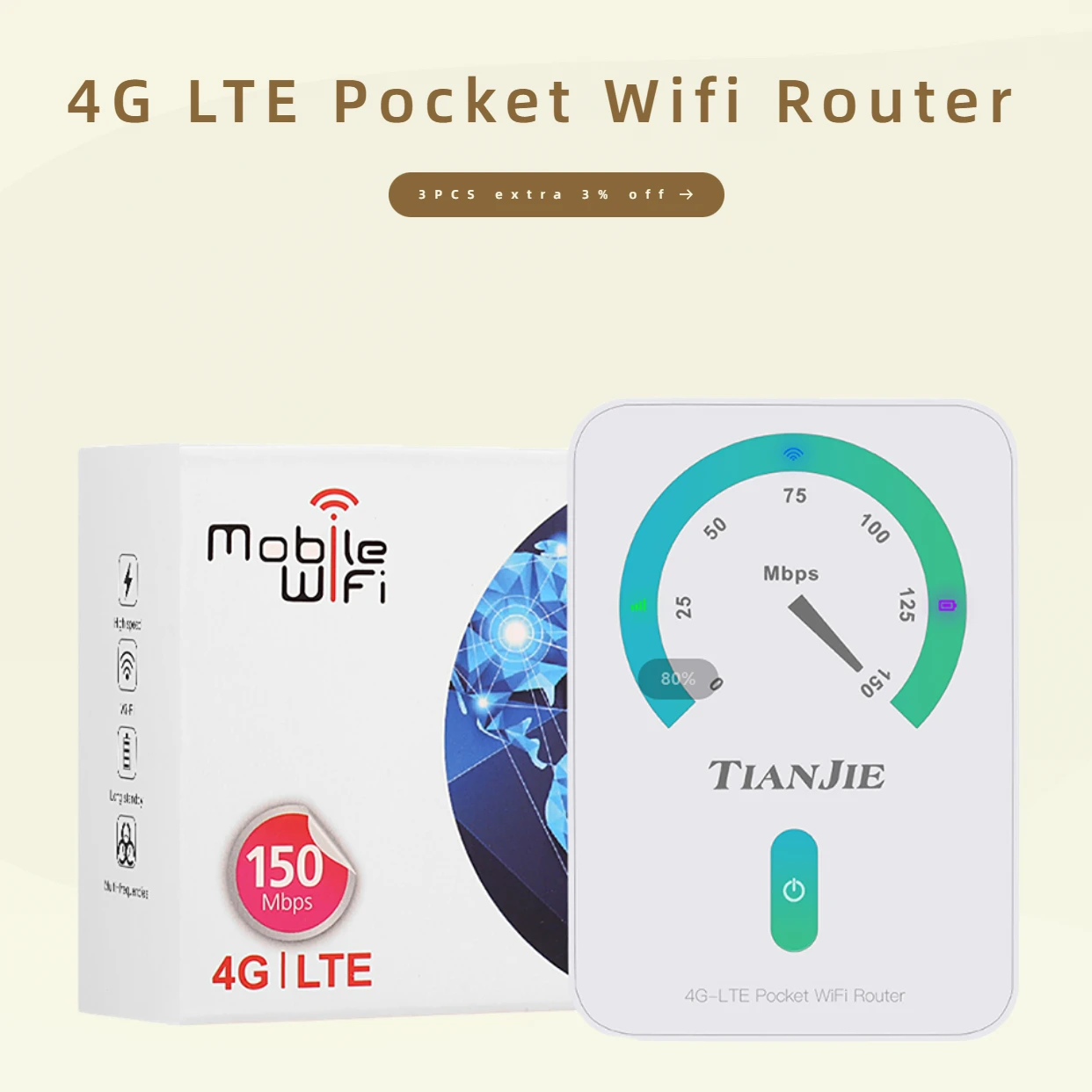 Router Wireless 4G Sblocca Lte Portatile Mobile Broadband Network Pocket 2.4G Router Wireless 150Mbps Hotspot Sim Card Modem Wifi
