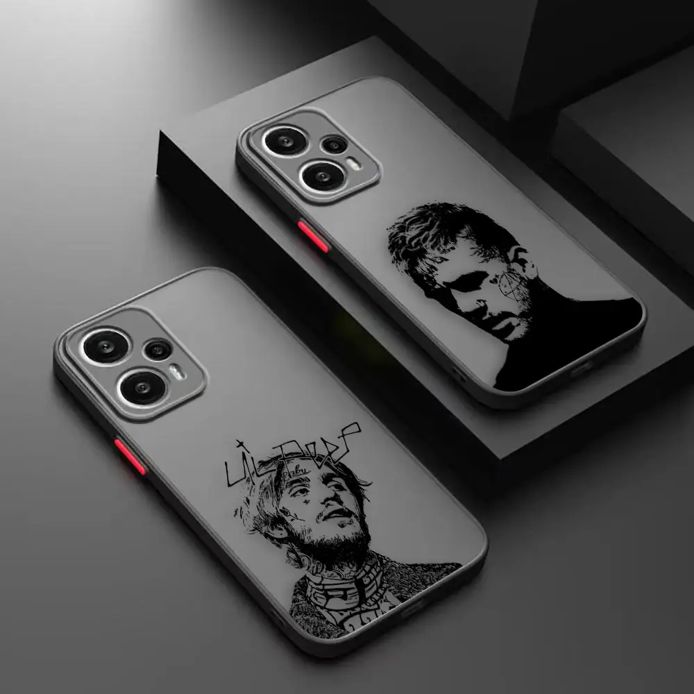 Cry Baby Rapper Lil Peep Hell Boy Matte Phone Case Per Redmi Note 12S 12 11 10 11S 10S 9 9S 9T 8 7 6 5 Pro Plus 4G 5G Case Funda