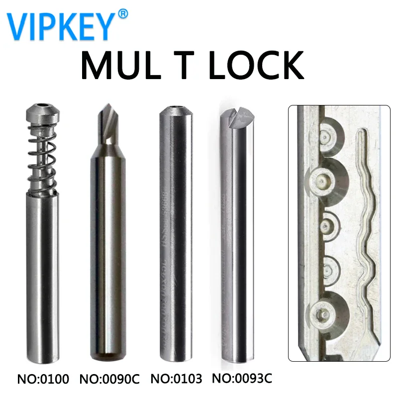Mul T Lock Fresa Copia Mul-T-Lock Chiavi W Punte Da Trapano Per Duplicatrice Manuale Di Chiavi Verticali Strumenti Per Fabbro