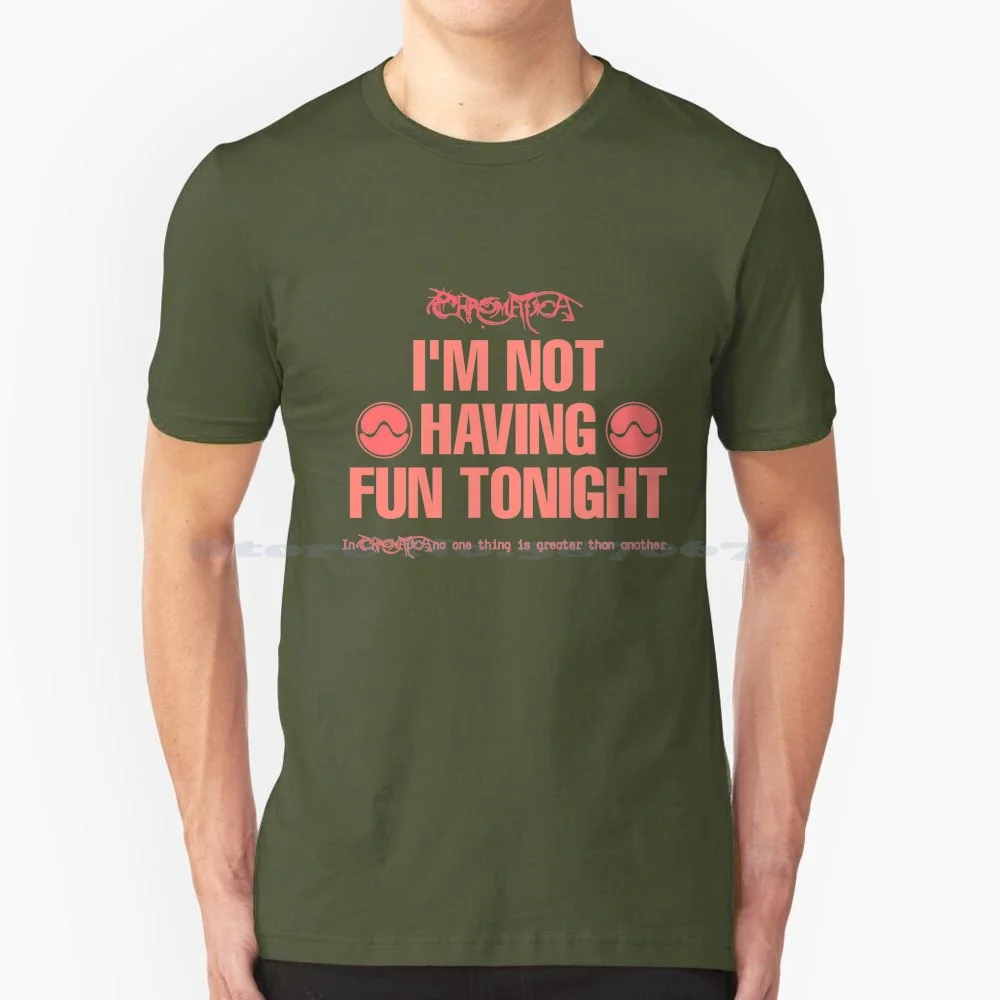 Non Divertimento Tonight Chromatica T Shirt 100% Cotone Tee Fun Tonight Sour Candy Alice Skick Love Rain On Me Born This Way