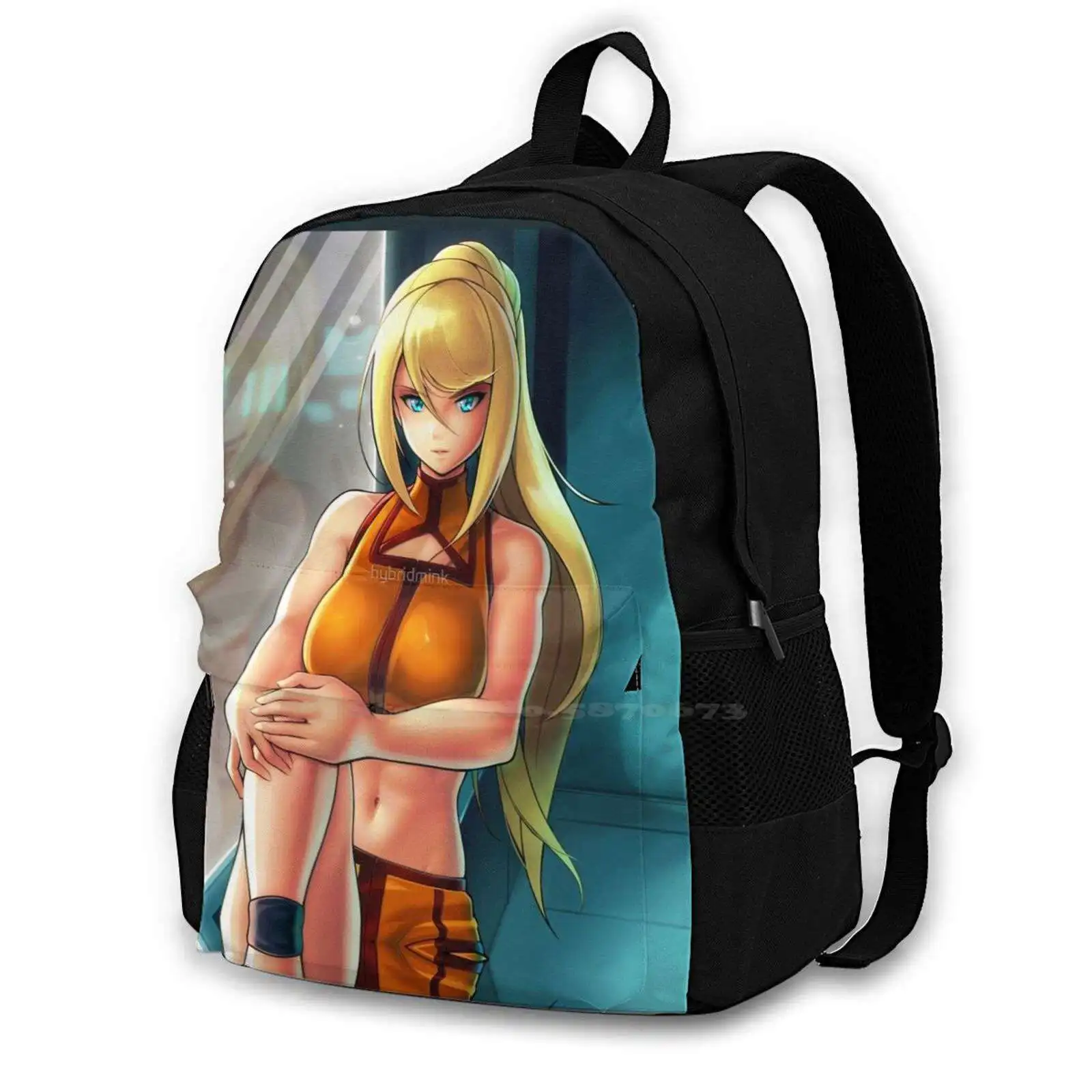 Zero Mission: Laptop Da Viaggio Bagpack Borse Da Scuola Samus Zero Suit Samus Metroid Smash Bros Ultimate Zero Mission Anime Case