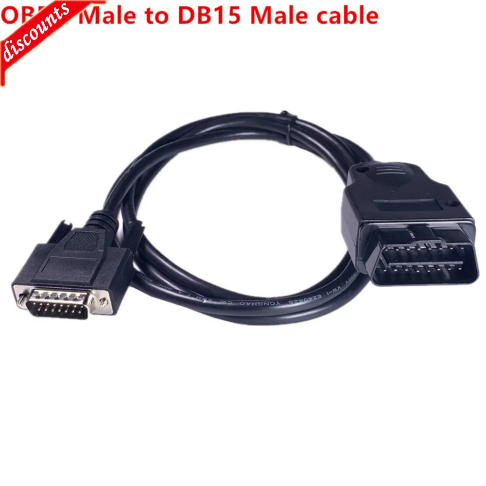 2024 Nuovo Arrivo Hot Car Extension Cable 1.5M Obd 2 Obd2 Maschio A Db15 Maschio Obdii Obd Ii Cable