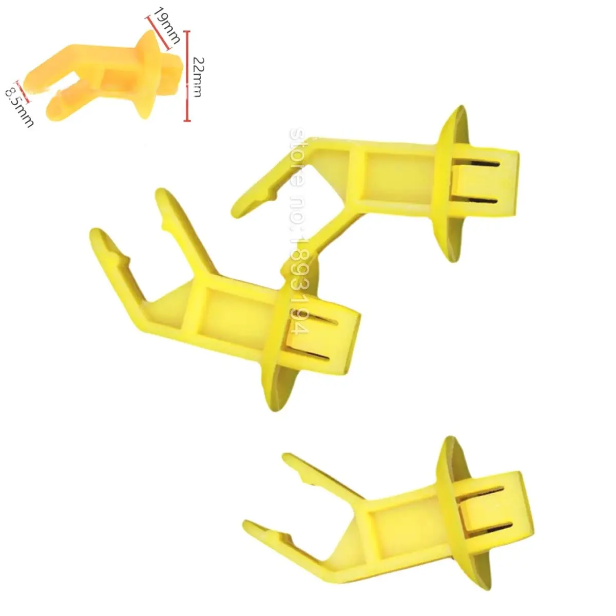 1/4/100X Oem Genuine 2013-2019 Escape Hood Support Prop Rod Clip Holder Yellow Muslimah Per Ford Escape Focus Cmax