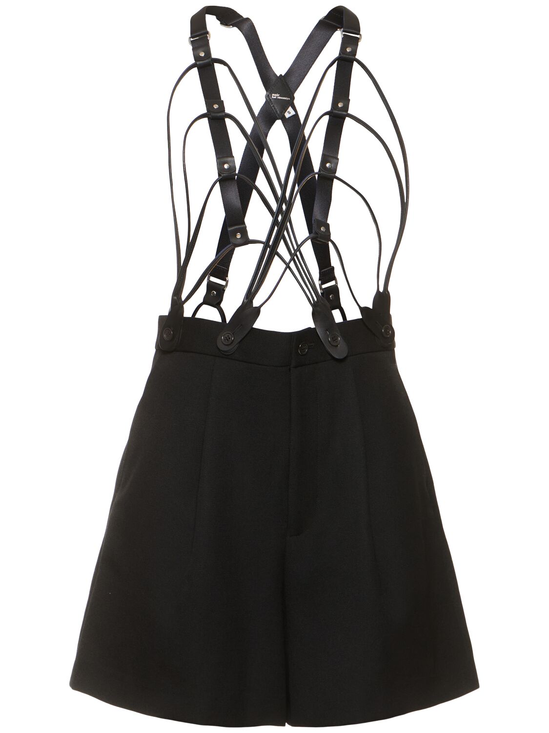 Wool Gabardine Jumpsuit W/Suspenders
