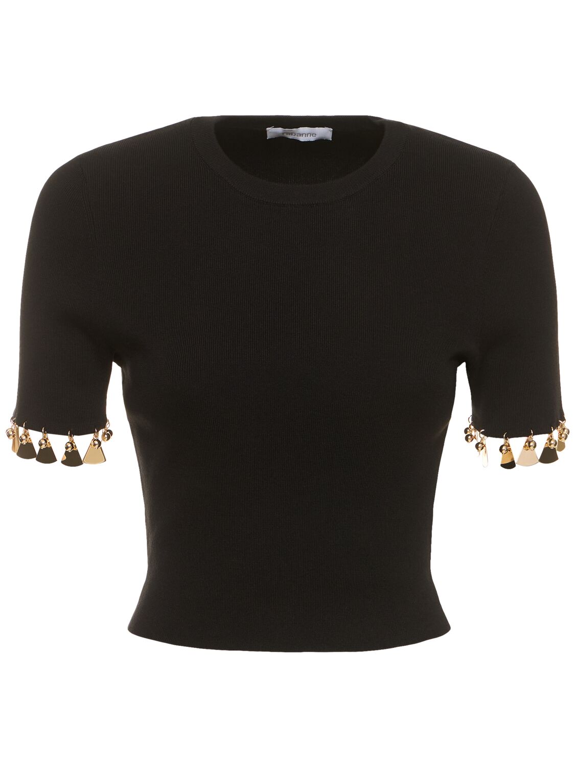 Embellished Cotton & Silk T-Shirt