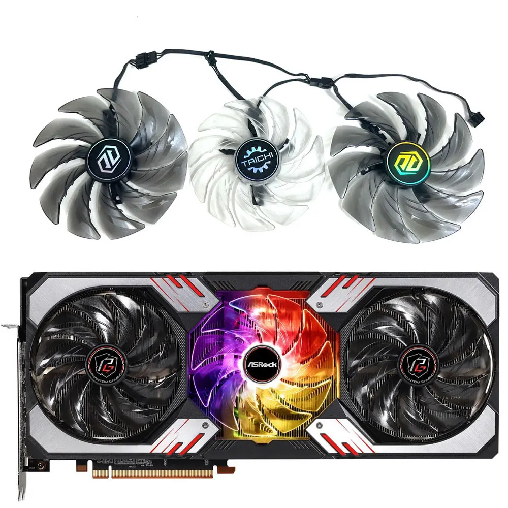 Fdc10U12S9-C Rx 6800Xt, 6900Xt Phantom Gaming Fan, Per Asrock Rx 6800, 6800Xt, Rx 6900Xt Phantom Gaming Video Card Ventola Di Raffreddamento