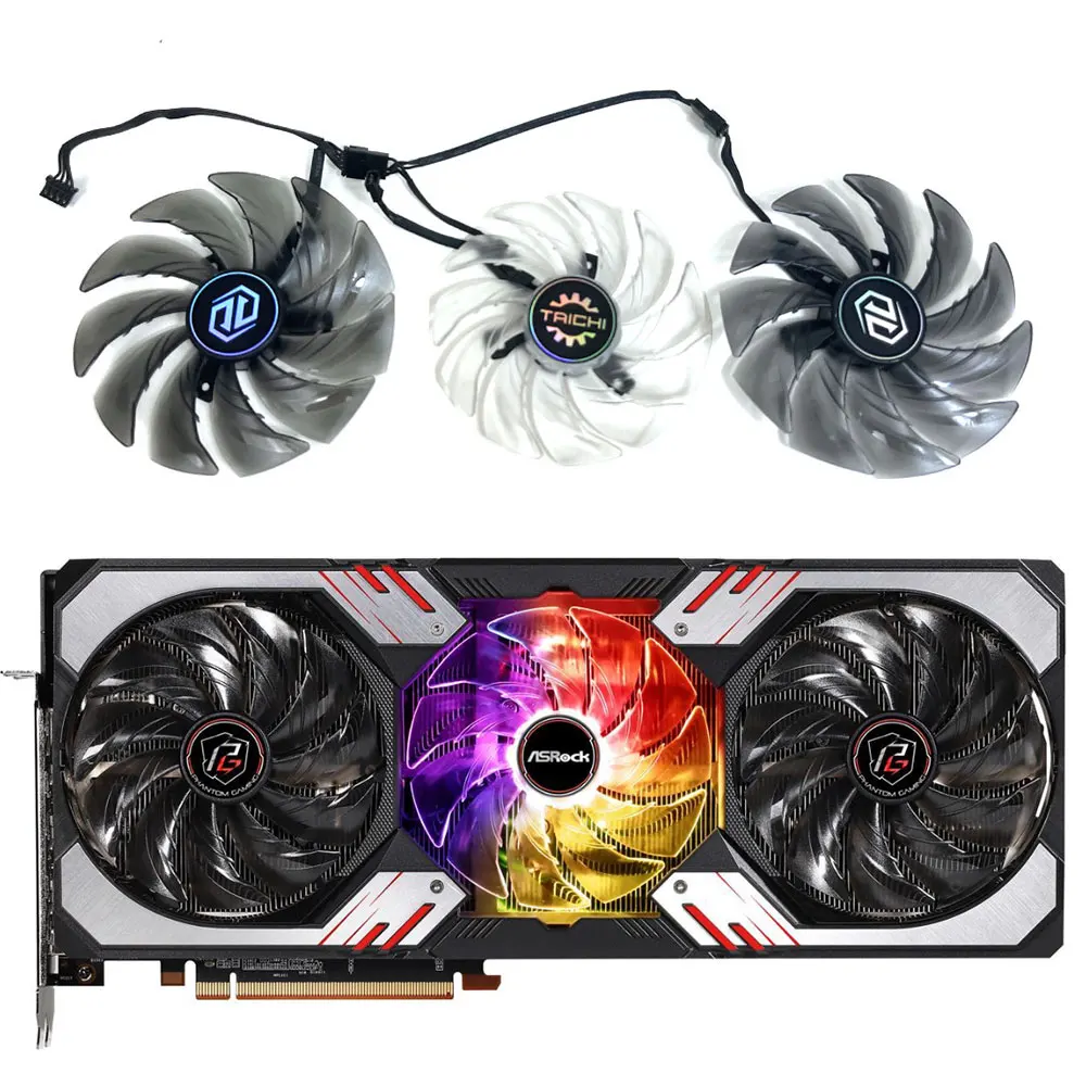 Ventola Da Gioco Phantom Originale Fdc10H12S9-C Rx 6800Xt, Per Ventola Di Raffreddamento Per Scheda Video Da Gioco Phantom Asrock Rx 6800, 6800Xt, 690