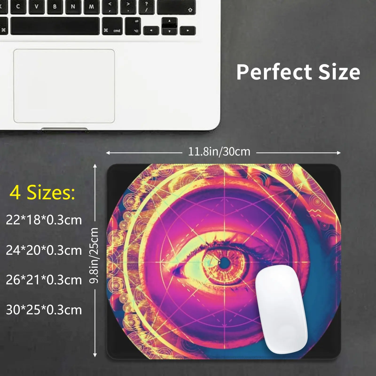 Psichedelico Ayahuasca Eye Mouse Pad Stampa Fai Da Te Psichedelico Ayahuasca Eye Drug Spiritual Abstract View
