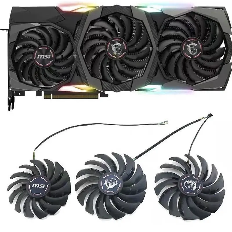 Nuovo Muslimatexlimb 85Mm 95Mm Rtx2080 Ti Gpu Fan Per Msi Rtx 2070 2080 Super 2080 Ti Gaming X Trio Ventola Della Scheda Grafica