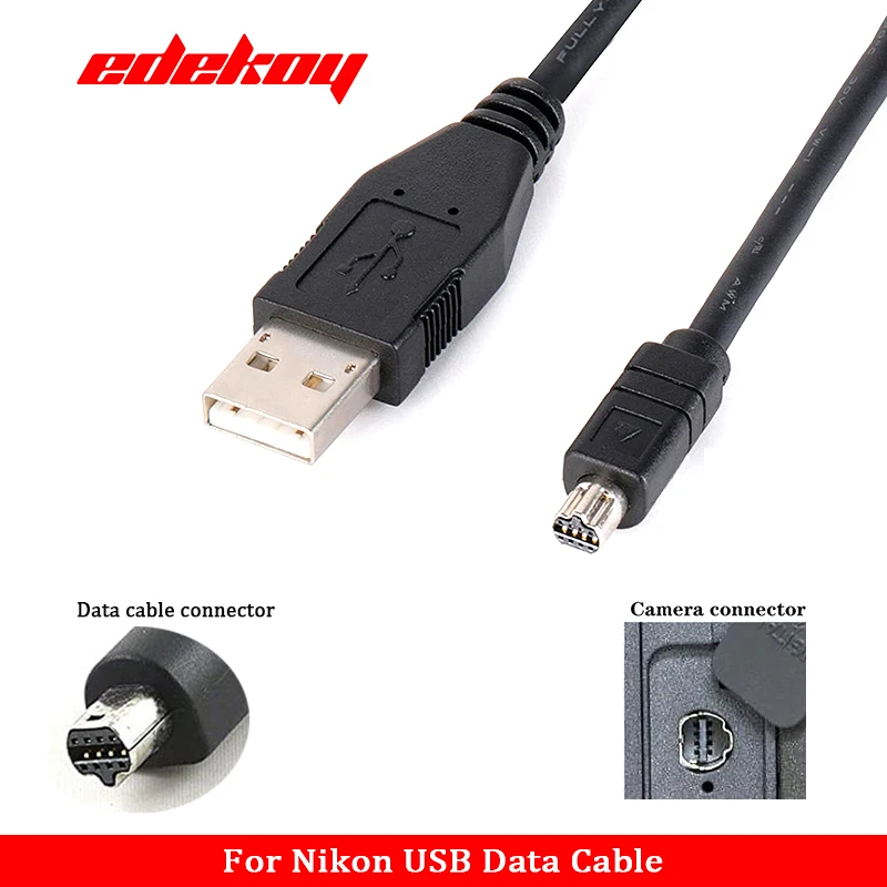 Uce1 Per Nikon Uc-E1 Cavo Dati Fotocamera Usb Nikon Coolpix 885/995/4500/5700/8700 Cavo Di Collegamento 1.3 Metri