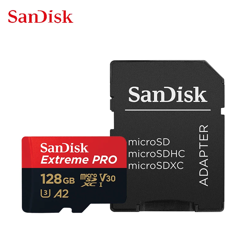Sandisk Extreme Pro Flash Memory Card 128Gb 256Gb 180 Mb/S Uhs-I U3 Micro Sd 64Gb 32Gb 4K V30 Micro Sd Card 512Gb 1Tb Microsd Tf