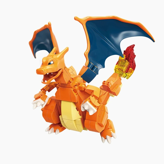 Pokemon Charizard Blastoise Venusaur Mewtwo Mewtu Gyarados Brickheadz Building Big Blocks Mini Action Figure Toys