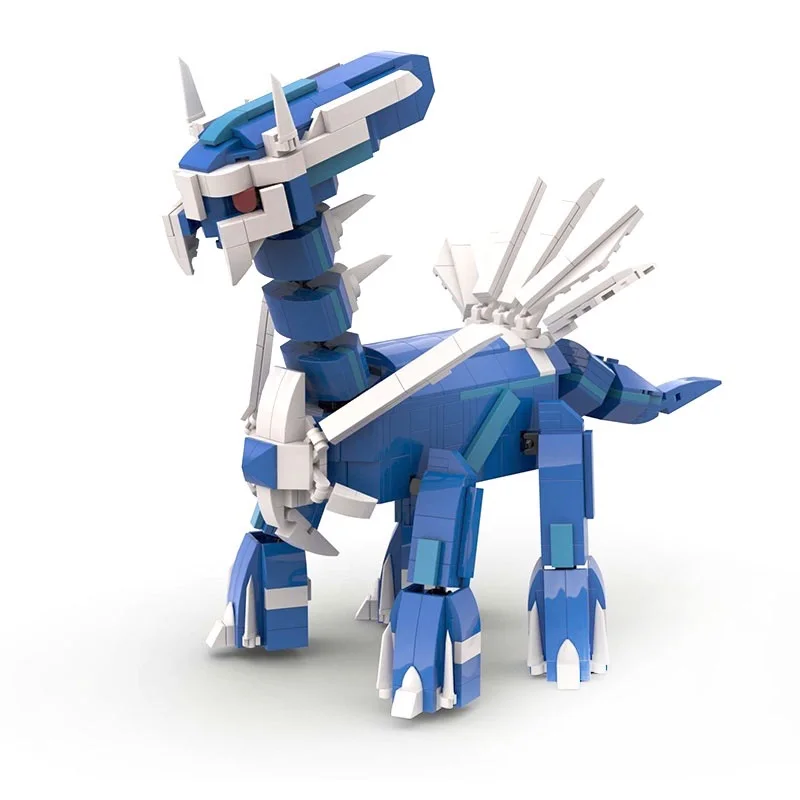 Pokemon Diamond And Pearl Dialga Brickheadz Building Big Blocks Mini Action Figure Toys