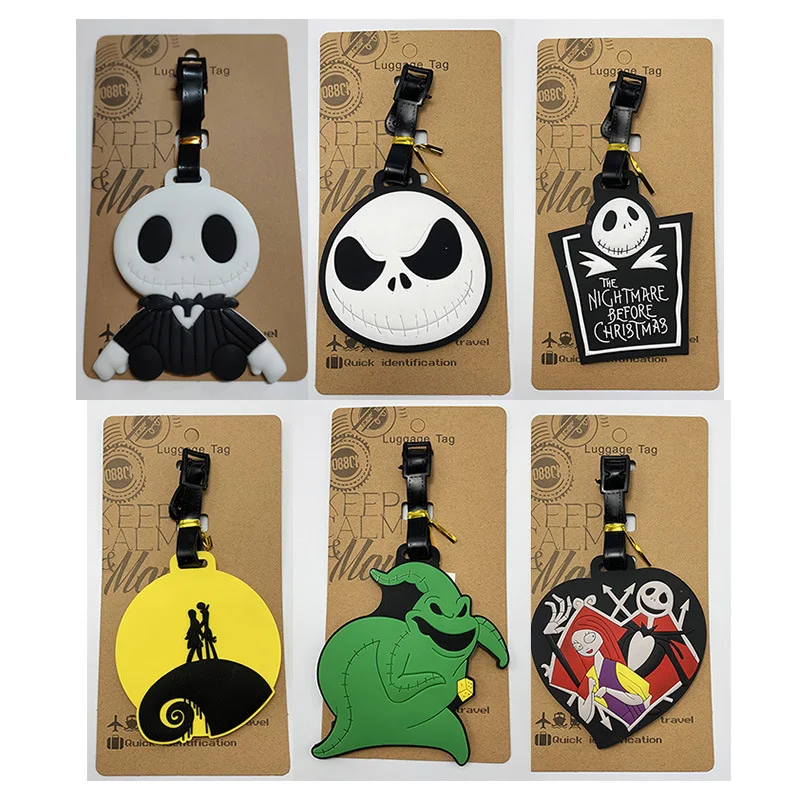 Kawaii Disney The Nightmare Before Christmas Jack Skellington Little Ghost Action Figures Giocattoli Anime Hang Tag Decorazione Regali