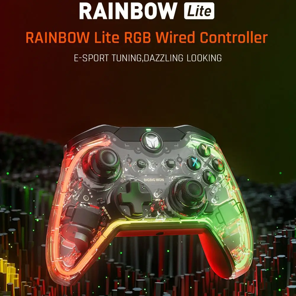 Bigbigwon C1 Lite C1 S Controller Bluetooth Per Switch/Ps4 Pc Audio Rgb Light 2.4G Wireless Gamepad Bisogno Di Ricevitore R90