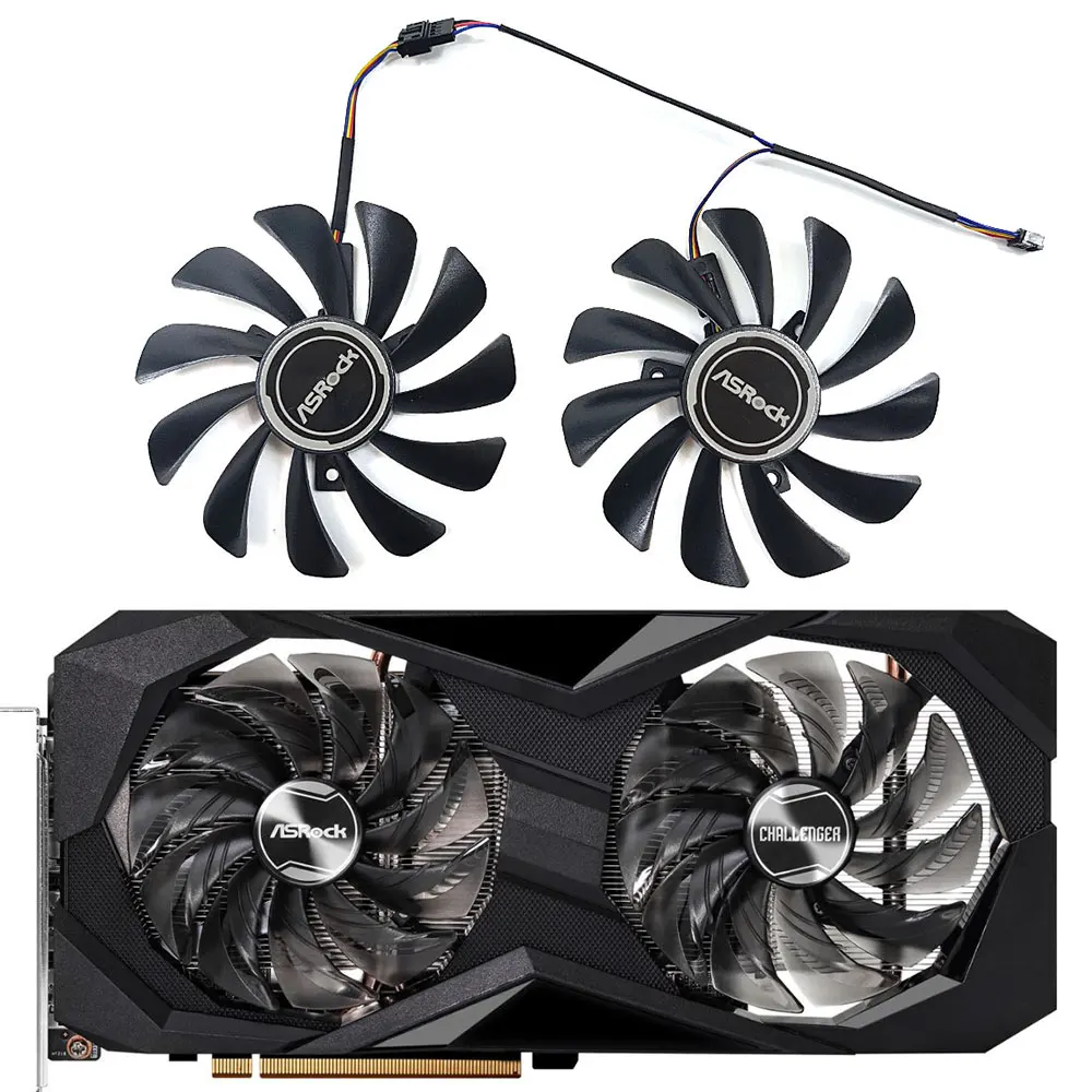 Nuova Ventola Gpu 95Mm Muslimex Rx 6700 Xt, Per Ventola Di Raffreddamento Della Scheda Grafica Asrock Radeon Rx 6600, Rx 6600 Xt, Rx 6700 Xt