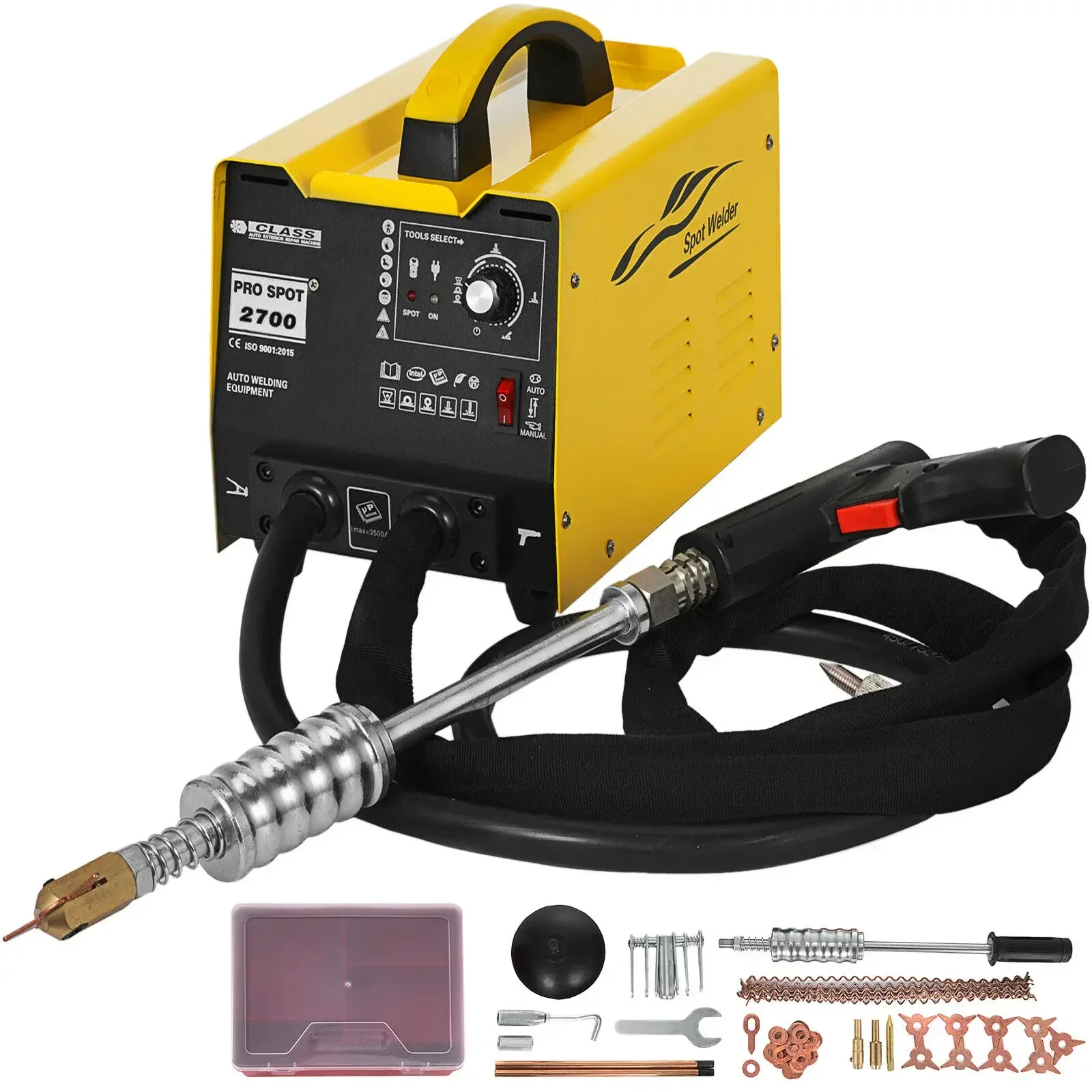 Vevor Gys 2700 Spot Puller Bonnet Dent Repair Machine Yellow Dent Repair Saldatore Per Auto Repair Stud Welder Tool Wings