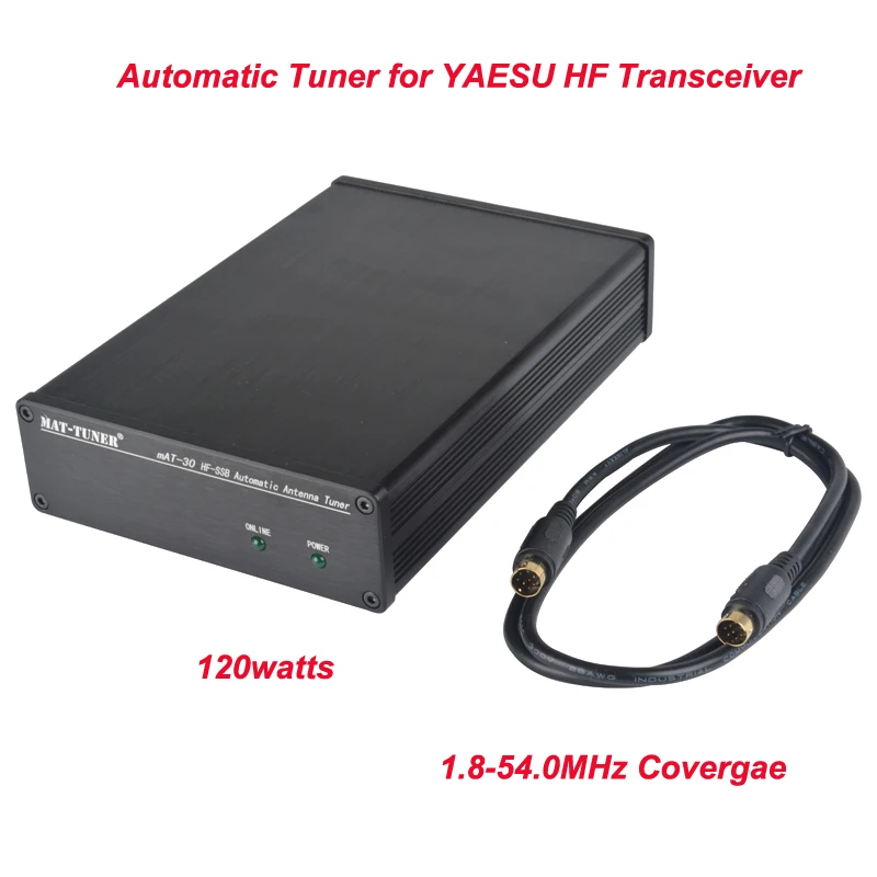 Mat-30 Hf Ssb 1.8-54.0Mhz 0.1-120Watt Sintonizzatore Automatico Hf Per Yaesu Hf Ricetrasmettitore Fc-30,Fc-40,Fc-50,Ft-100 Ft-857D Ft-897D/450D