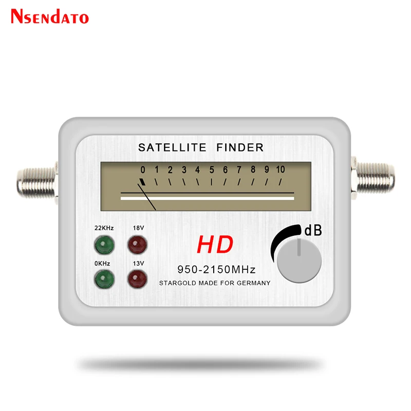 Nuovo Satfinder Satellite Finder Digital Signal Recector Per Dish Tv Lnb Sat Finder Tv Hd Satellite Signal Sat Finder Meter