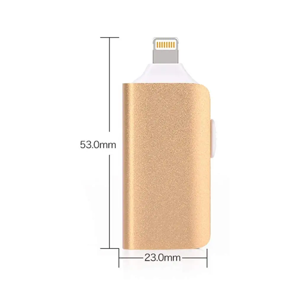 Mirco Otg Usb Flash Drive 3 In 1 Per Il Iphone 6 6S 6 Più Il 7 7P 8 8 Più Di X Pendrive 256 Gb 128 Gb 64 Gb Usb 3.0 Flash Memory Usb Stick
