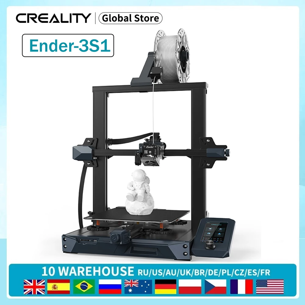 Creality Ender 3 S1/Ender 3 S1 Pro/Ender 3 S1 Plus Stampante 3D Creality Sprite Estrusore Diretto A Doppia Marcia 4.3 Pollici 32Bit Silenzioso
