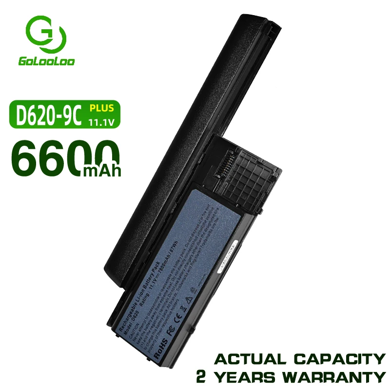 Batteria Per Laptop Golooloo Per Dell Latitude D620 D630 D630C Precisione M2300 Latitude D630 Ud088 Tg226 Td175 Pc764 Fg442 Kd492