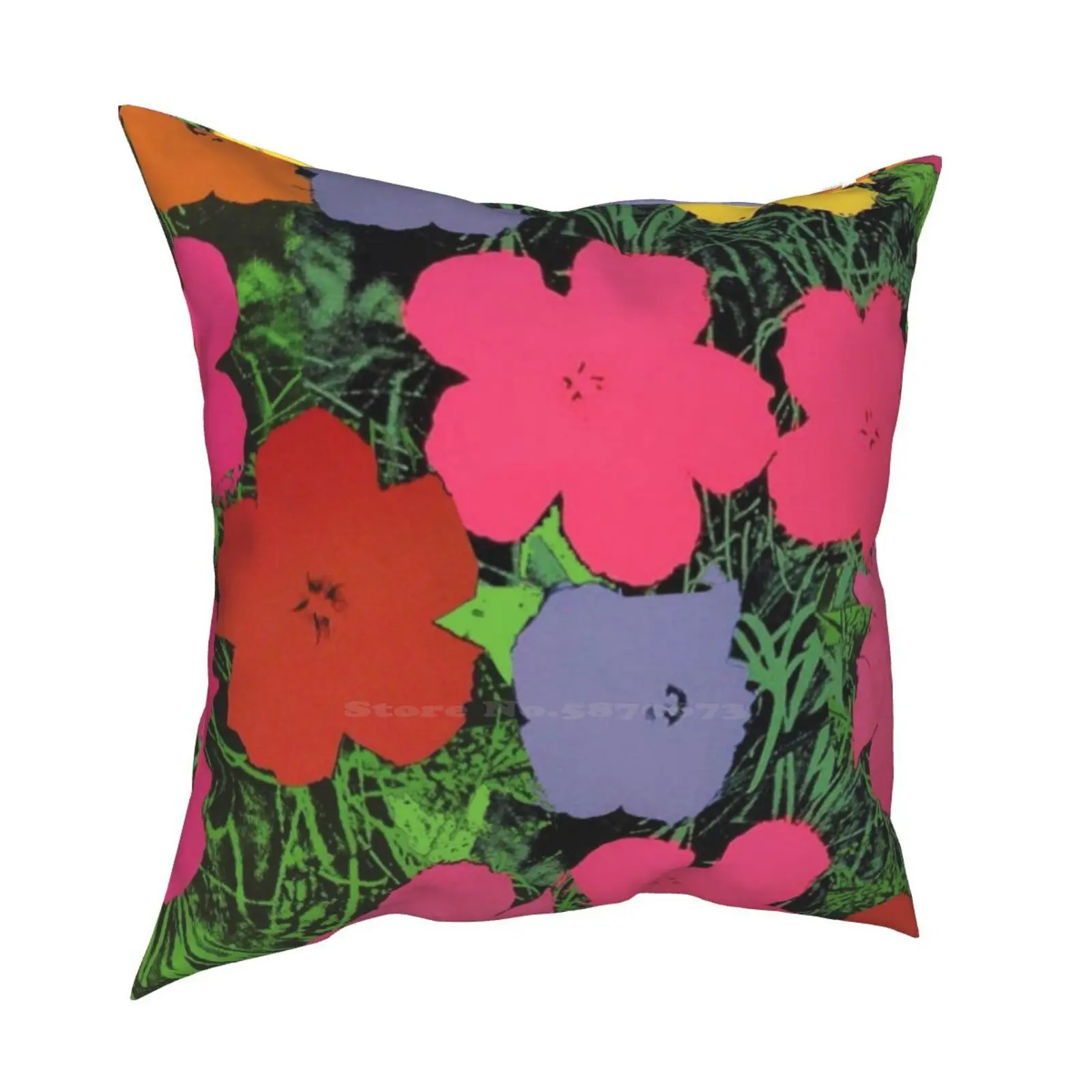 Camera Da Letto Ufficio Abbraccio Federa Pop Art Flowery Fleurs Fleurage Blume Blume Fiorate Fiore Pop Pianta Baum Tree Arbre