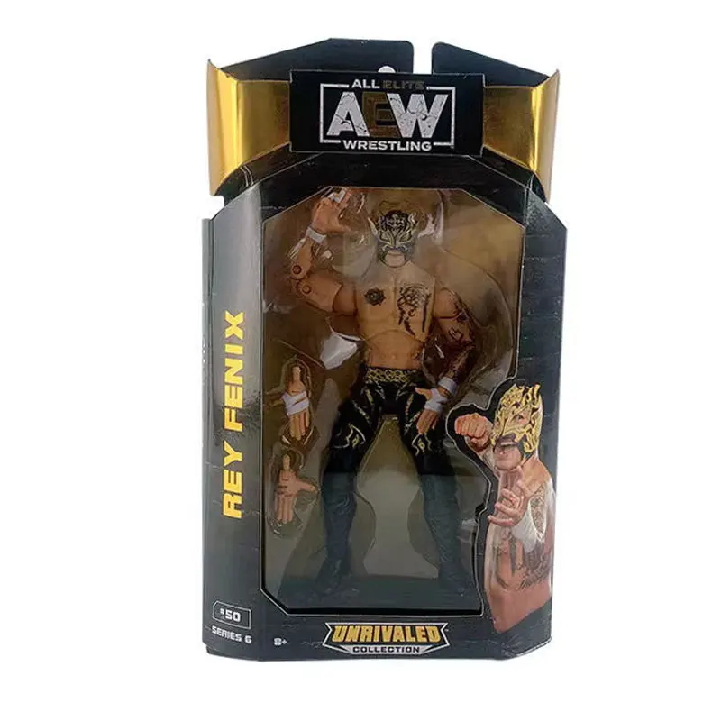 Wwe/Aew /Wwf/Wcw Rey Fenix Rare All Elite Wrestling Collezione Senza Pari Serie 2 E 3 Action Figures