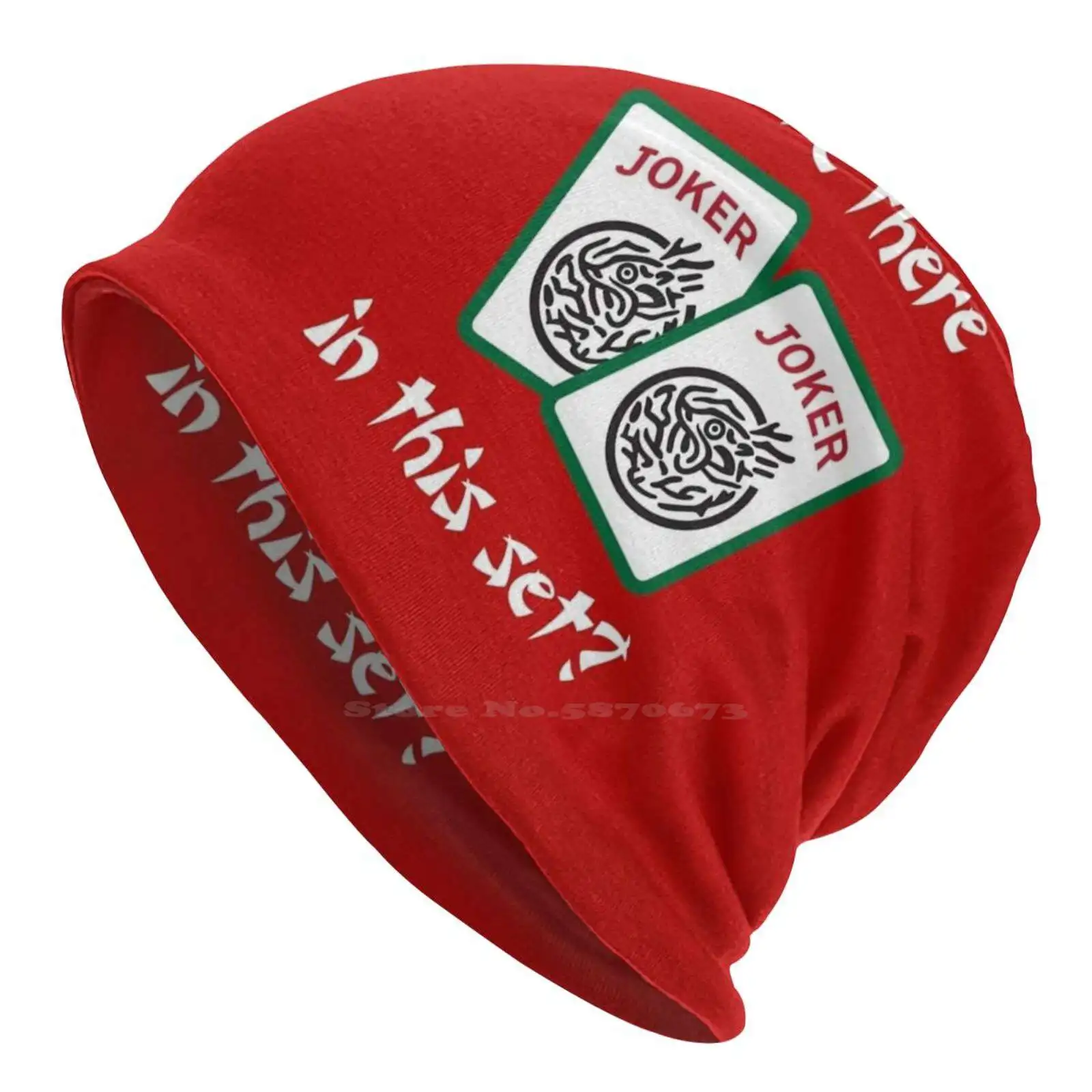 Mahjongg-Ci Sono Joker In Questo Set? Cappello Lavorato A Maglia Warm Beanie Outdoor Caps Mahjongg Mah Jongg Tiles Games Maven Joker