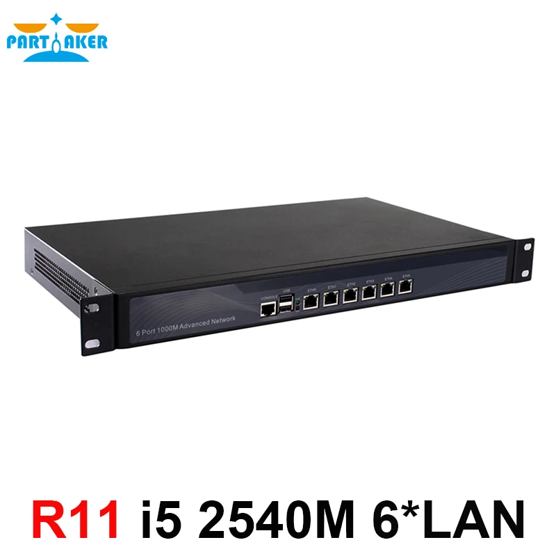 Partecipe R11 Firewall 1U Pfsense Con I5 2540M I5 2520M Security Appliance Hardware Firewall 6*82583 V