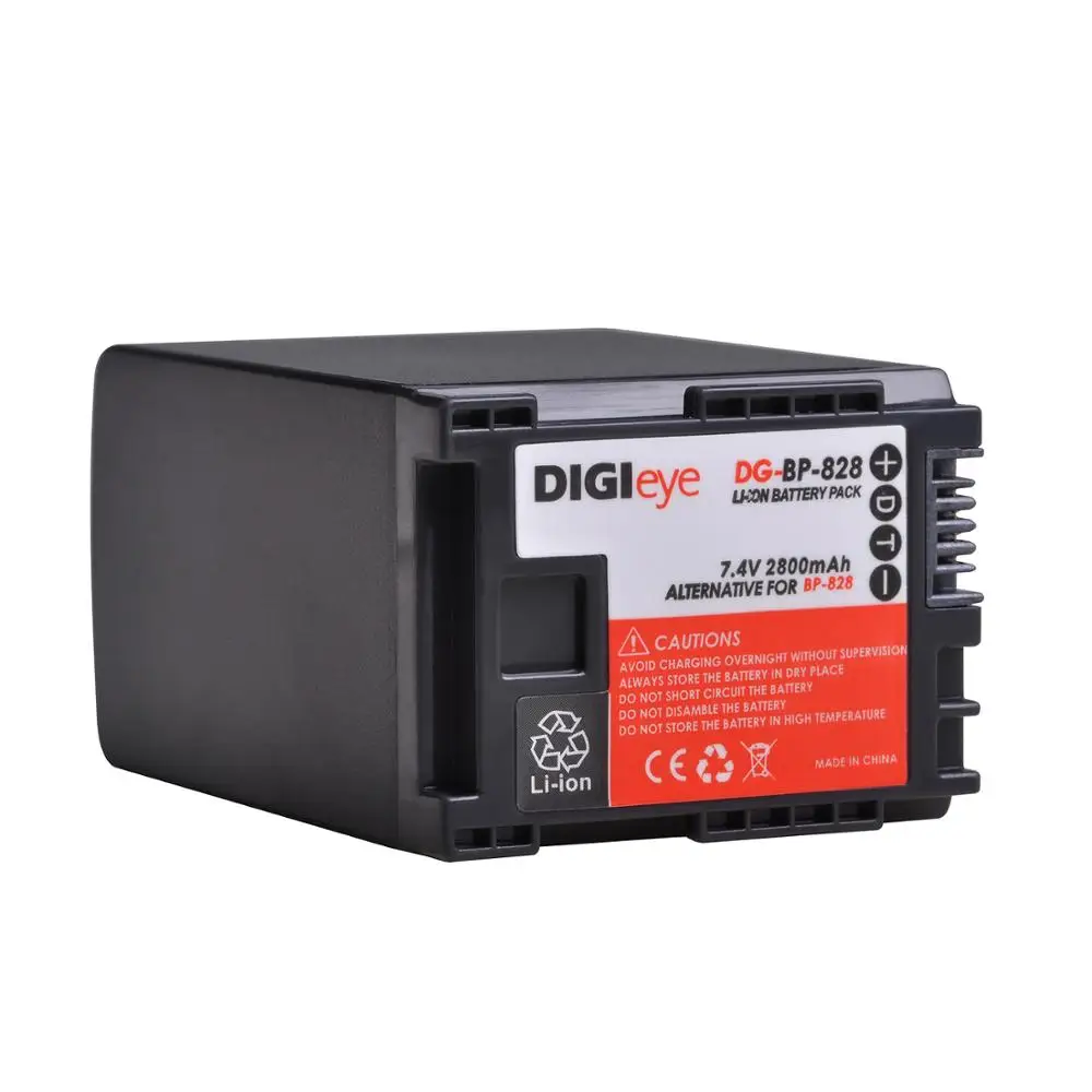 2800Mah Bp-828 Bp828 Bp 828 Batteria Per Canon Vixia Hfg50 Hfg60 Xa40 Xa45 Gx10 Hfg20 Hfg21 Hfg40 Xa10 Xa11
