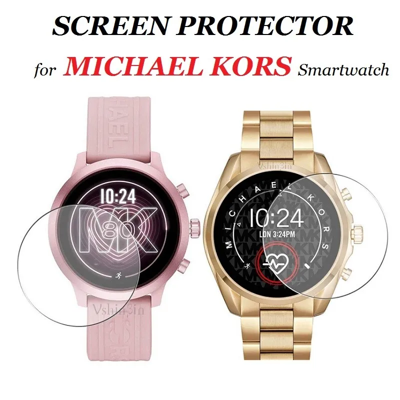 5Pcs Smart Watch Screen Protector Per Michael Kors Gen 6 /5E Mkgo Dardi Access Bradshaw 2 Pellicola Protettiva In Vetro Temperato