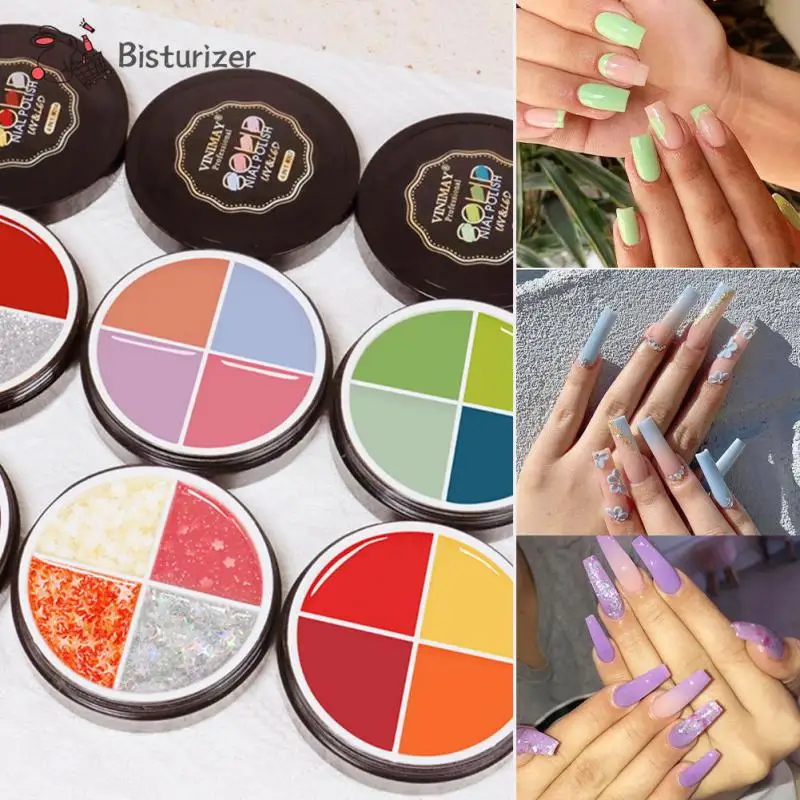 Colori Vivaci Gel Per Unghie Applicazione Liscia Giapponese Facile Da Usare Resistente Ai Chip Crema Gel Colorata Vibrante Confezionata In Lattina Di 