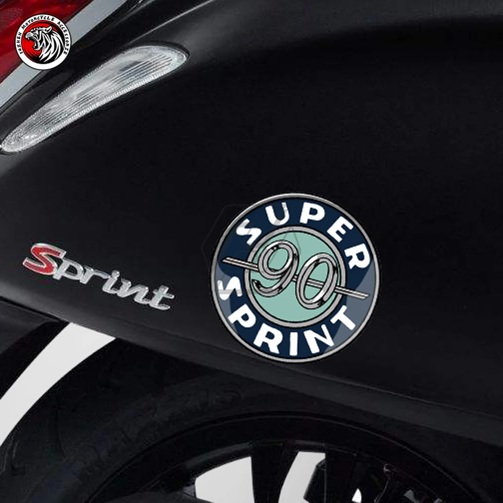 3D Resin Scooter Sticker Fit For Vespa Super Sprint 50/150 90 Decals