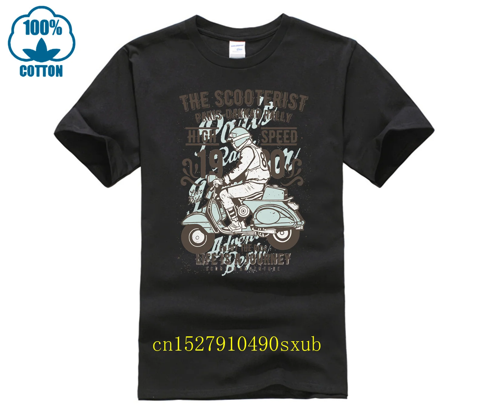 Maglietta T Scooter Mod Mens Ska Vespa S M Classic Tee Taglie S-4Xl