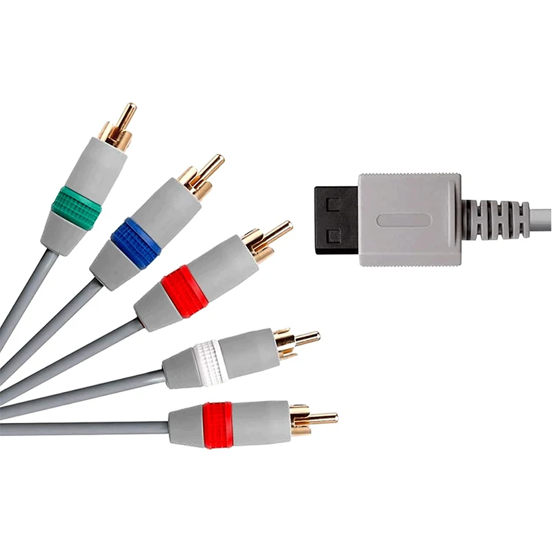 Nku 1.8M/6Ft Game Cosole Audio Video 5Rca Premium Component Cavo Av Compatibile Con Nintendo Wii/Wii U A Hdtv Edtv