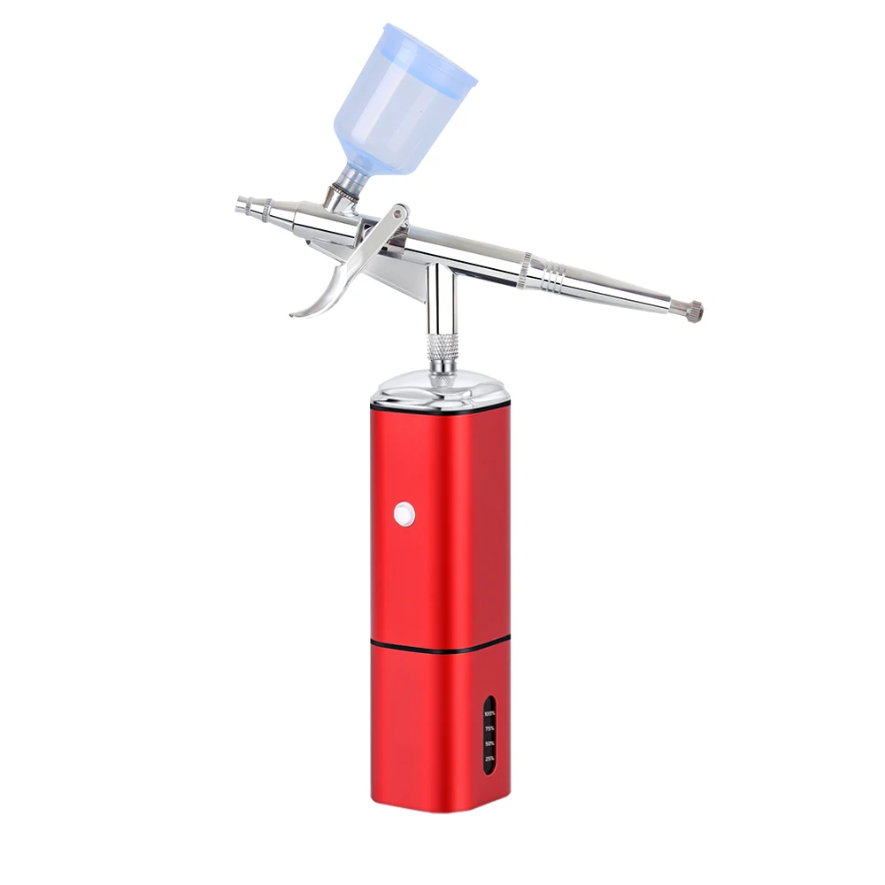 Protable Nail Art Makeup Tattoo Paint Sprayer Gun Air Brushes Cake Decorating Airbrush Kit Con Strumenti Del Compressore Aerografo