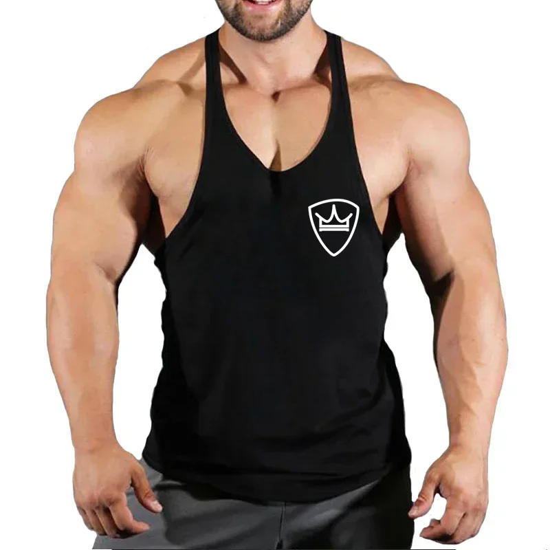 2023 Cotone Palestra Camicia Sport Canotta Uomo Senza Maniche Camicia Da Corsa Uomo Allenamento Allenamento Canotta Fitness Top Sport Stringer Vest
