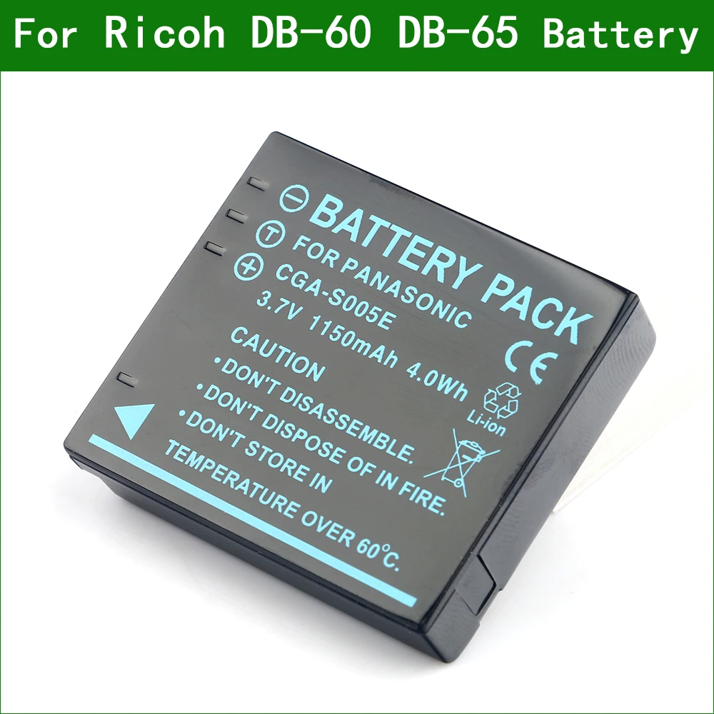 Batteria Db-60 Db-65 Della Macchina Fotografica Di Digital Per Ricoh Caplio R3 R30 R4 R40 R5 G600 G700 G800 Gx200 Gx100 Bj-6 Gr Digital Ii Iii Iv