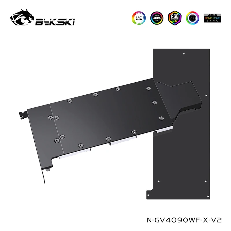 Bykski 4090 Gpu Waterblock Per Gigabyte Geforce Rtx 4090 Windforce V2 24G / Turbo Gpu Water Cooler Radiatior Di Raffreddamento Personalizzato