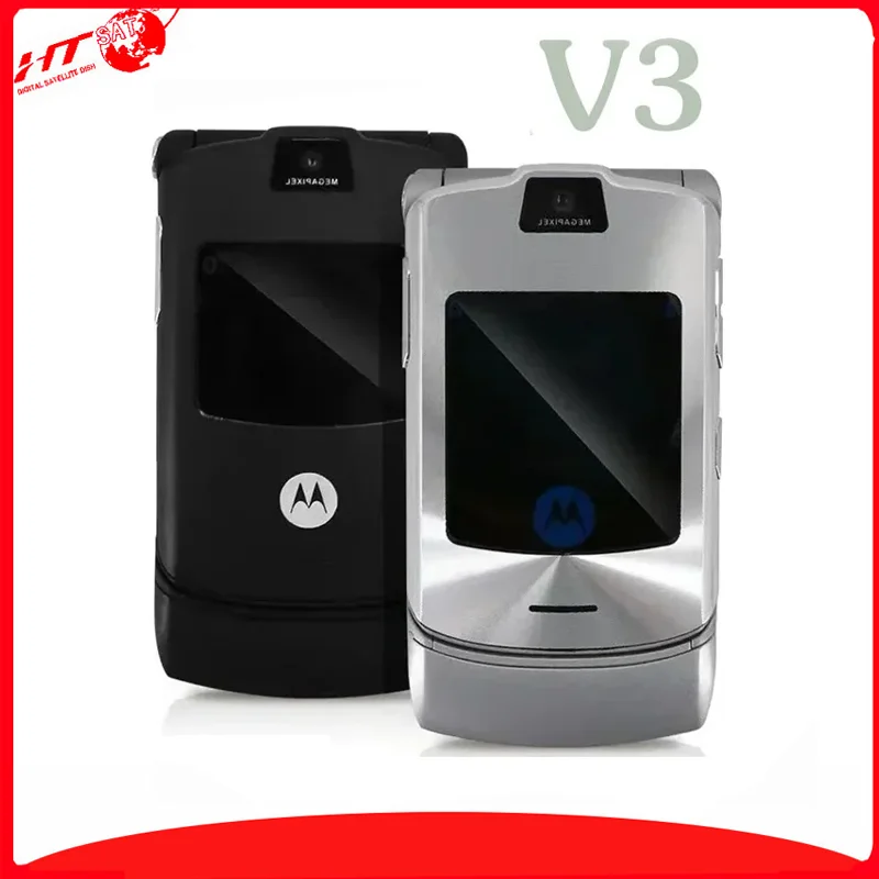 Motorola Razr V3 Ricondizionato Sbloccato Clamshell Bluetooth Cellulare Gsm 1.23 Mp Fotocamera 850/900/1800/1900 Di Buona Qualità