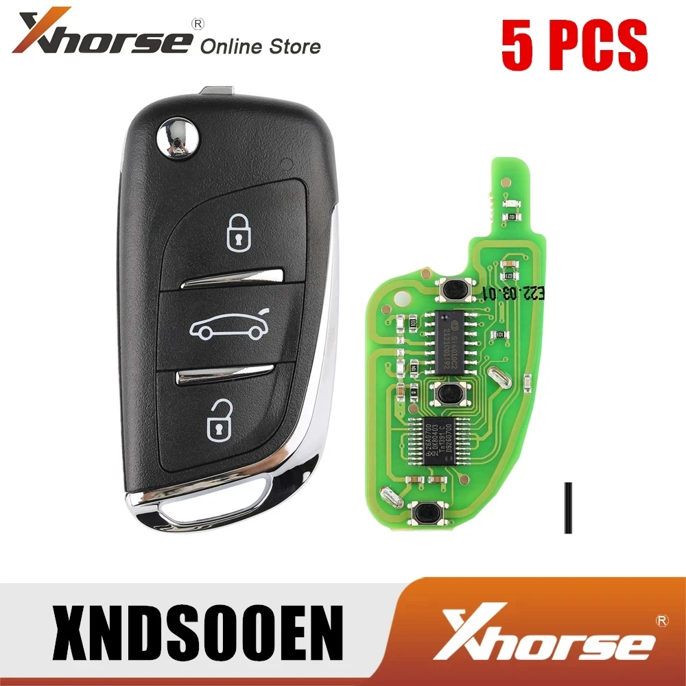 5 Pz/Lotto Xhorse Xnds00En Vvdi Wireless Universal Remote Key 3 Button Ds Style Per Vvdi2 Vvdi Car Key Tool