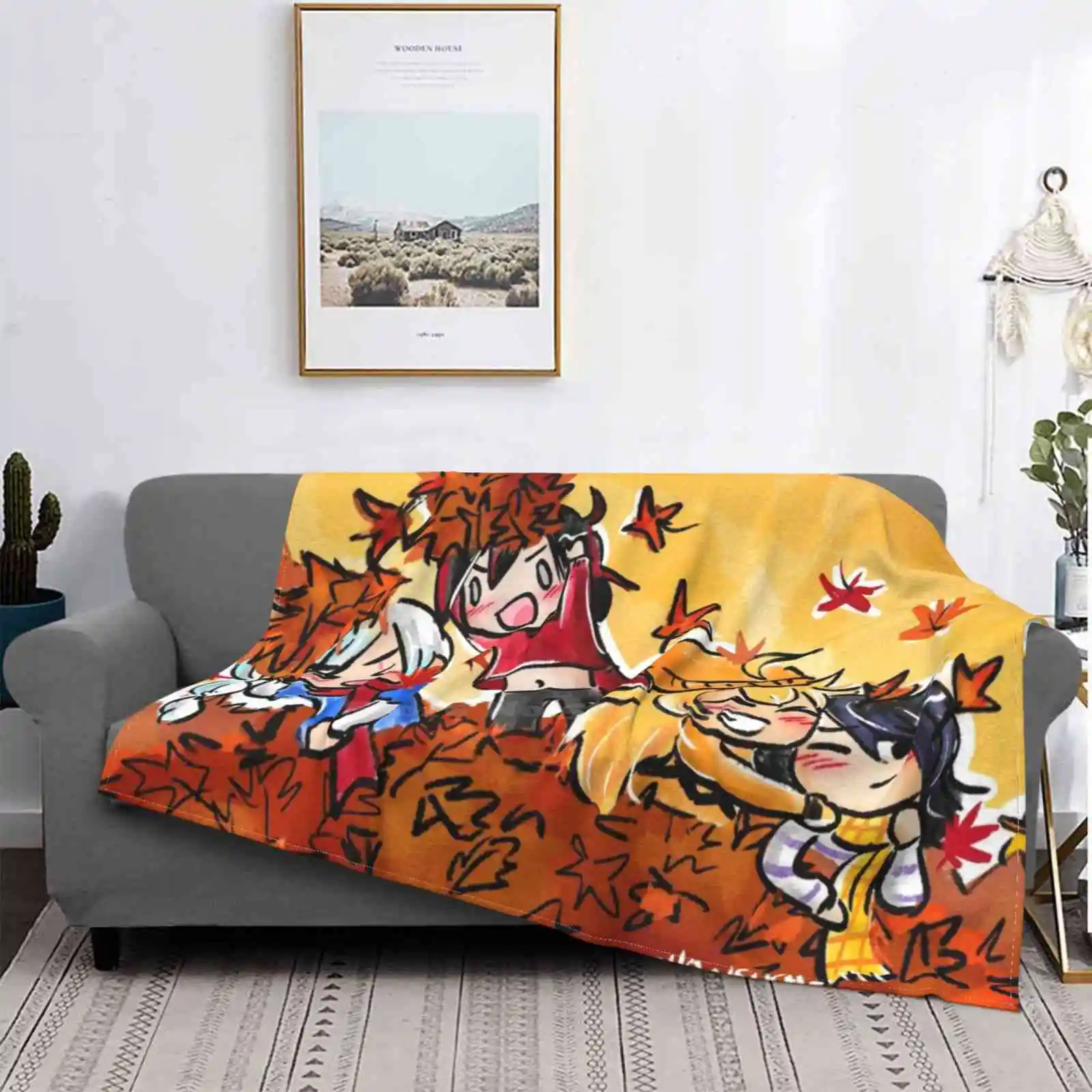 Autunno Prezzo Basso Nuova Stampa Novità Moda Morbida Coperta Calda Autunno Rubino Rosa Weiss Schnee Blake Belladonna Yang Xiao Lungo