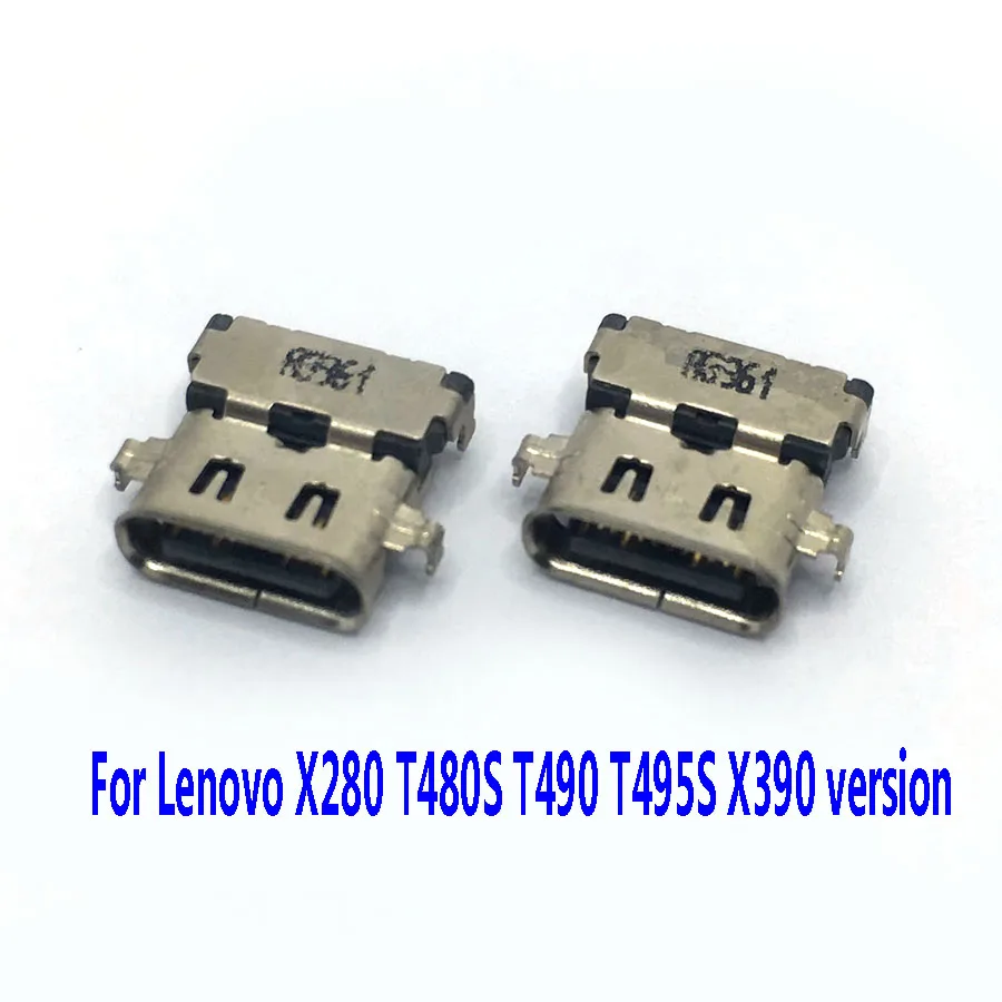 10-50Pcs New Laptop Type-C Usb Charging Socket Port Plug Dc Power Jack Connector For Lenovo X280 T480S T490 T495S X390 Versio