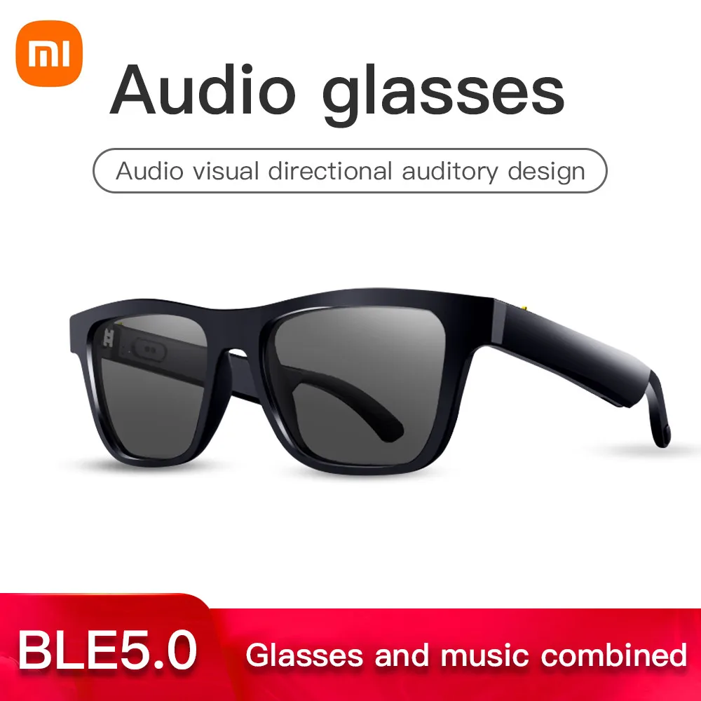 Xiaomi Glasses Smart Glasses Anti-Blue Light Ascolta La Musica Wireless Car Audio Occhiali Da Sole Regalo Occhiali Da Chiamata Bluetooth