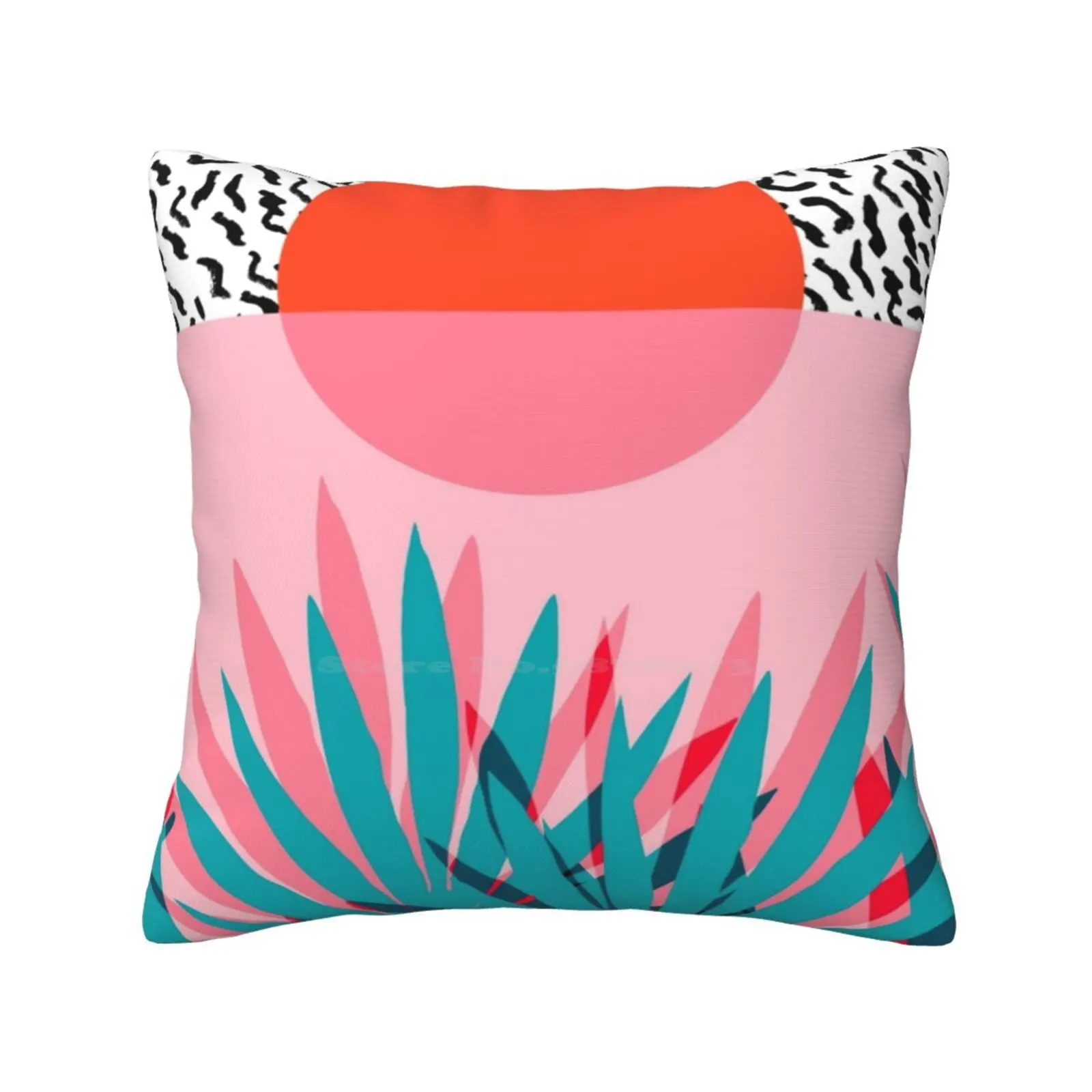 Whoa-Palm Sunrise Southwest California Palm Beach Sun City Los Angeles Hawaii Palm Springs Resort Decor Home Sofa Car Cushion
