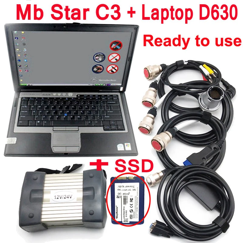 Mb Star C3 Sd Connect Mb C3 Star Diagnosi Mb Star C3 Multiplexer Con Software Ssd Laptop D630 Nec Relè Strumento Diagnostico Automatico