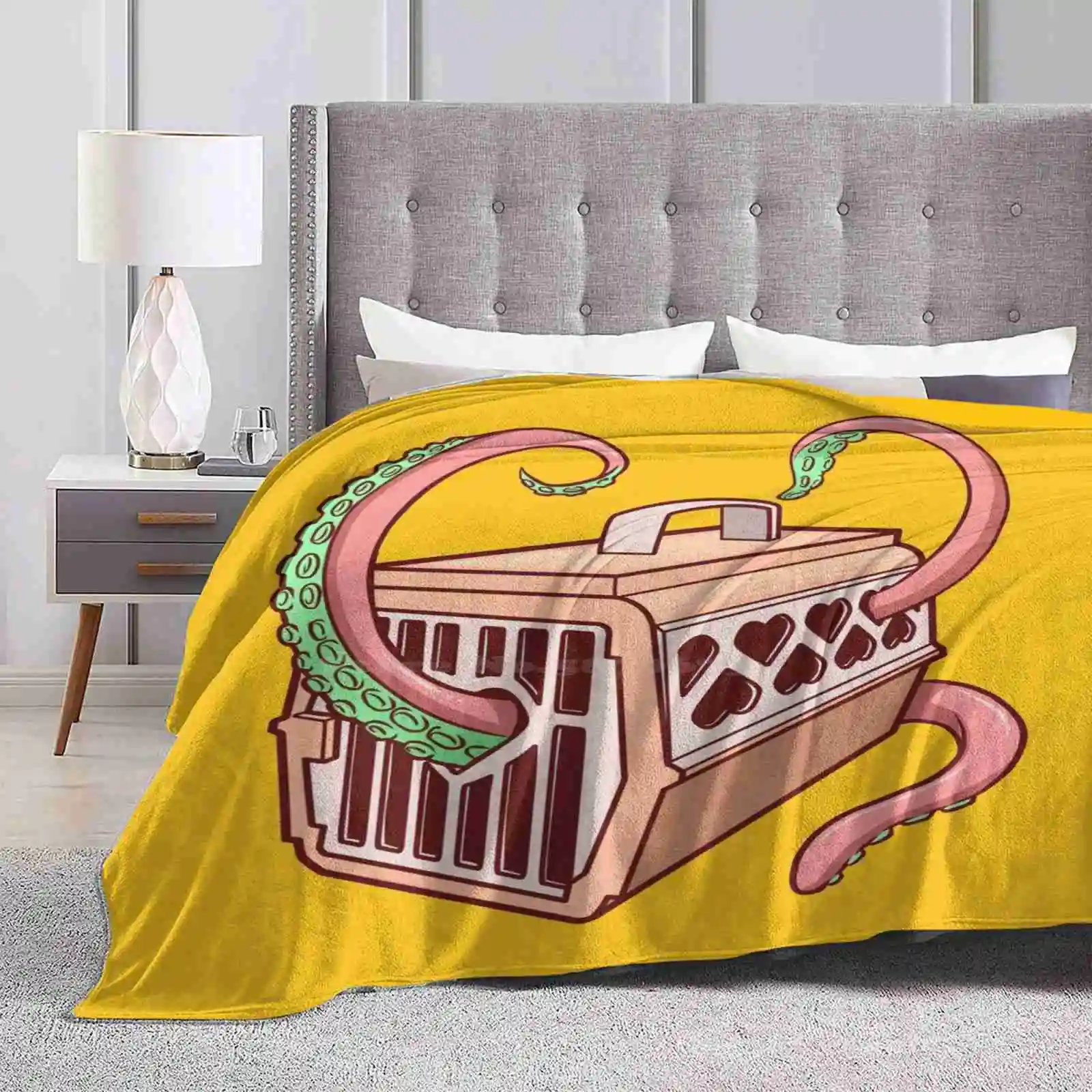 Tentacoli Ultimi Super Soft Warm Light Thin Blanket Tentacles Octopus Kraken Cthulhu Eldratch Horror Lovecraft Calamari Ocean