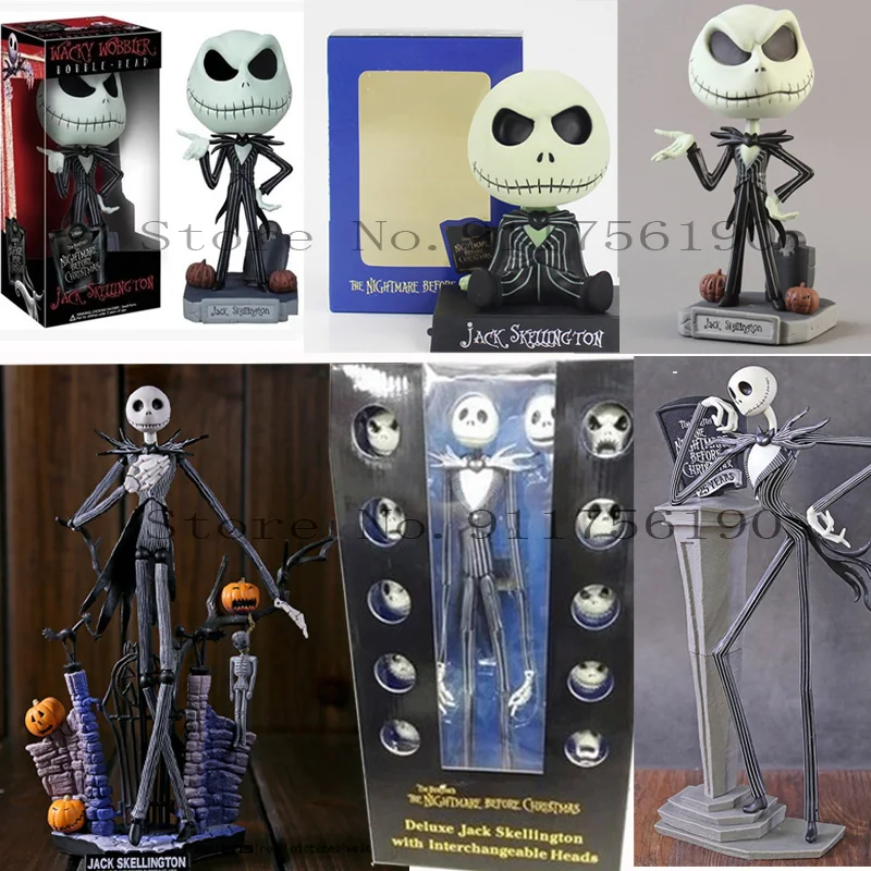 Nightmare Before Christmas Jack Figure Revoltech Series Deluxe Jack Skellington Action Figurine Cartoon Movie Regalo Di Compleanno 35Cm